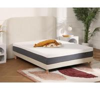Matelas 180 x 200 cm hybride ressorts ensachés accueil mémoire de forme et mousse 7 zones déhoussable ép.25cm - KEPUR de YSMEE