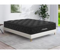 Vente-Unique - Matelas Ressorts ensachés surmatelas intégré - Black Dream de DREAMEA PLAY - 180 x 200 cm