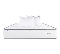 Matelas 180x200 cm, Iris, 20 cm, mémoire de forme, ferme, face été/hiver + 2 oreillers G