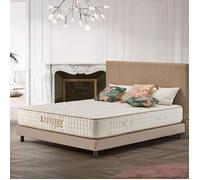 Matelas 180x200 cm - Luxury - Matelas Ressorts Ensachés,Mousse mémoire de forme HR + Blue Latex,Mi-ferme,épais 24 cm