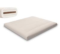 Matelas 180x200 naturel avec coco et 2x latex - Futon Comfort Relax - Pascall Ecru