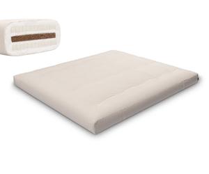 Matelas 180x200 naturel avec coco et 2x latex - Futon Comfort Relax - Pascall Ecru