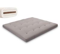 Matelas 180x200 naturel avec coco et 2x latex - Futon Comfort Relax - Pascall Gris