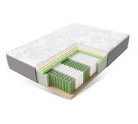 Matelas 180x200x22cm Matelas à ressorts ensachés 7 zones, degré de fermeté H3, matelas à ressorts orthopédiques, matelas à ressorts en mousse confort