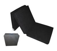Matelas 180x80x10 cm d'appoint pliant - Avec Sac de Protection - Natalia Spzoo - Noir - Housse amovible - 1 place - 120 kg