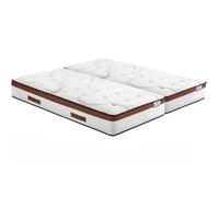 Matelas 2x90x200 Recif - Ressorts - Hauteur 30 cm - Soutien ferme et progressif