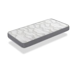 Matelas 70X160 NIRVANA Epaisseur 16 CM - Mousse SuperSoft - Gris clair - Technologie AirFresh