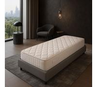 Matelas 70x190 Tissu Ignifugé Hauteur 15 cm au Confort Ferme - Mousse Extrèmement Durable - Anti feu 70 190