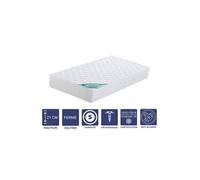 Matelas 80x200 x 21 cm + Oreiller Visco - Ferme - Aertech+ 35 Kg/m3 HR Dernière Génération - Très Respirant