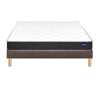Matelas 90 x 190 Vitality 2.1 90x190 + sommier marron +pieds