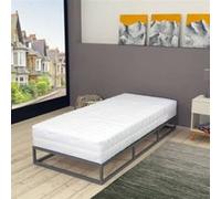 Matelas 90 X 200 Cm 7 Zones Ressort Ensaché 20 Cm H2 Blanc