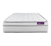 Matelas 90x190 Memo Luxe Ressorts Ensachés + Mémoire De Forme 5 Zones De Confort Maxi Épaisseur