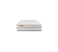 Matelas 90x190 Memo Luxe Ressorts ensachés + mémoire de forme 5 zones de confort MAXI épaisseur