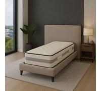 Matelas 90x190 Mousse à Mémoire de Forme 50 Kg/m3 + Poli Lattex Indéformable - Soutien Très Ferme - Hauteur 23 cm 90 190 King Memory