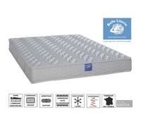 Matelas 90x190 Ressorts - Soutien ferme - Zone lombaire renforcée - BELLE LITERIE Intimité - Épaisseur 21cm - Fabriqué en France