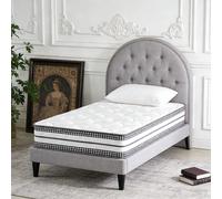 Matelas 90x200 cm, Épais 26cm, Matelas Hybride en Mousse à mémoire de Forme, Réversible à Deux Faces, 8 Zones Soutien Parfait Ergonomique, Haute Resilience Ultra Respirante, Durable YIDATONG Matelas d