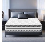Matelas 90x200 cm, Mousse à Mémoire de Forme, Épais 24 cm, Luxe Matelas à Ressorts Hybride, Ergonomie 8 Zones, Fermeté Moyenne H3, Respirante, Antibactérien, Hypoallergénique, Certifié Oeko-Tex