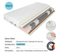 Matelas 90x200 matelas à ressorts H4 H5 ressorts ensachés housse lavable dure