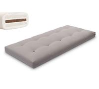 Matelas 90x200 naturel avec coco et 2x latex - Futon Comfort Relax - Pascall Gris