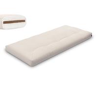 Matelas 90x200 naturel avec coco - Futon Medium Coco - Pascall Ecru