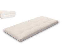 Matelas 90x200 naturel avec latex - Futon Slim Latex - Pascall Ecru