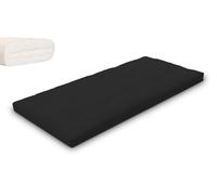 Matelas 90x200 naturel avec latex - Futon Slim Latex - Pascall Noir