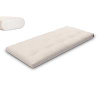 Matelas 90x200 naturel - Futon Slim Natural - Pascall Ecru