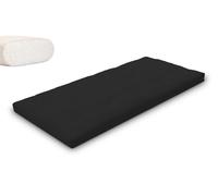Matelas 90x200 naturel - Futon Slim Natural - Pascall Noir