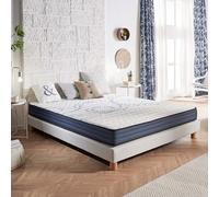 Matelas 90x200x21 Noyau en Mousse Premium + soutien Blue Latex I Fermeté Optimale I Tissu Respirant I 2 faces été-hiver I Certifié OEKO-TEX écologique I Essai 30 nuits I Dream Komfort 21 cm (+/- 2cm)