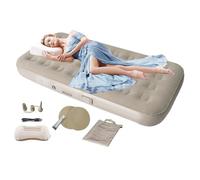 Matelas à air pour camping - Lit gonflable avec pompe électrique intégrée - 190 cm x 99 cm x 25 cm - Résistant à l'eau - Matelas de camping pliable - Pour dormir les invités, les voyages, le sol, la