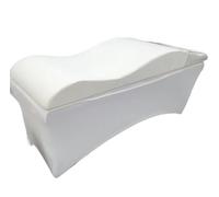 Matelas À Cils À Vagues Incurvées Surmatelas de lit for Extensions de Cils de Salon de beauté en Mousse à mémoire de Forme(White)