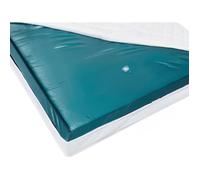 Matelas à eau mono 140x200 cm - BELIANI - Stabilisation complète - Soutien souple - Blanc