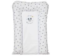 Babycalin - Matelas à langer bébé 50x70 cm Mickey Good Morning Disney Baby - Matelas à langer Imperméable PVC - Matelas à langer 50x70 Facile à nettoyer - Matelas à langer pour bébé bords rembourrés