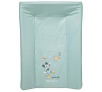 Babycalin - Matelas à langer bébé 50x70 cm Mickey Good Morning Disney Baby - Matelas à langer PVC avec appui-tête - Matelas à langer 50x70 Imperméable - Matelas à langer pour bébé 3 bords hauts