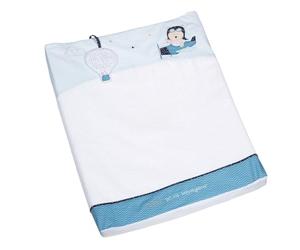 Matelas à langer 5x53x69cm en coton blanc