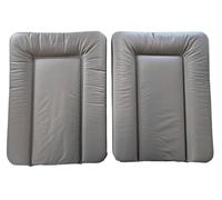 Matelas à langer 70x50 cm - Lot de 2 - Taupe + Taupe - avec label de qualité OEKO-TEX standard 100