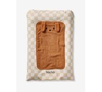 Matelas à langer ACHILLE personnalisable carreaux beige 72X49