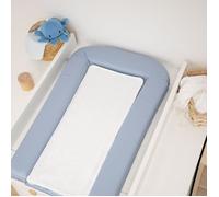 Domiva Matelas à langer Bleuet – 2 éponges amovibles – 42 x 70 cm