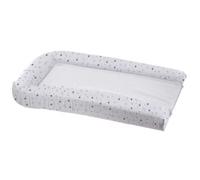 Matelas à langer avec éponges amovibles - blanc / gris - 42 x 70 cm