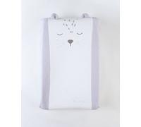 Noukies – Matelas à langer 45x67 cm Gris, housse éponge coton, Lion, confort et absorption