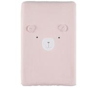 NOUKIE’S - Matelas à langer 45x67 cm rose avec housse en éponge de coton - Lily brodé - Confort et absorption - Idéal dès la naissance