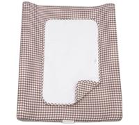 Matelas à langer avec housse Home Praliné Vichy Moka