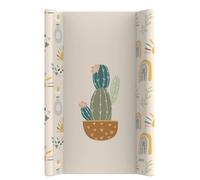 Matelas à langer avec rebords 70x50 cm - Kikido - Matelas à langer Bébé epais lavable dur - Universel et Imperméable - Cactus