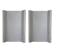 Matelas à langer avec rebords 70x50 cm - Lot de 2 - Taupe + Taupe - avec label de qualité OEKO-TEX standard 100