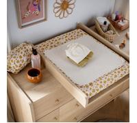 Matelas À Langer Avec Sa Housse En Double Gaze De Coton Et Sa Serviette - Petit Chou Ecru/rose TU