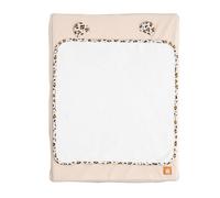Sauthon Matelas à langer Léopard avec housse en velours côtelé + serviette 52 x 68 cm