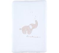 NOUKIE'S - Matelas à langer avec housse - Bali l'éléphant - Eponge - Ecru