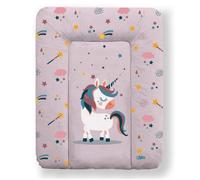 Matelas à Langer Bébé 50x70 cm - KIKIDO - Matelas Table à Langer Lavable pour Changer le Couche, Matelas Bébé Imperméable - Licorne