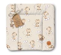 Matelas a langer bebe 75 x 72 cm Table à langer pour bébé avec plan Tapis imperméable facile à nettoyer Girafes