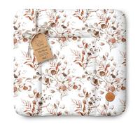 Matelas a langer bebe 72x75 cm - table à langer avec tapis imperméable et rigide pour commode Hemnes ou Malm facile à nettoyer Feuilles